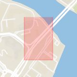 Karta som med röd fyrkant ramar in Liljeholmen, Liljeholmsbron, Stockholm, Stockholms län