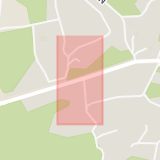Karta som med röd fyrkant ramar in Mörtnäs, Värmdö, Stockholms län