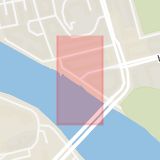 Karta som med röd fyrkant ramar in Hornsgatan, Hornstulls Strand, Långholmsgatan, Stockholm, Stockholms län