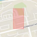 Karta som med röd fyrkant ramar in Lunda, Avestagatan, Lundagatan, Stockholm, Stockholms län