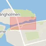Karta som med röd fyrkant ramar in Pålsundet, Stockholm, Stockholms län