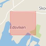 Karta som med röd fyrkant ramar in Karlstad, Älvsbacka, Herrhagen, Edsviken, Värmlands län