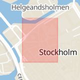 Karta som med röd fyrkant ramar in Storkyrkobrinken, Stockholm, Stockholms län