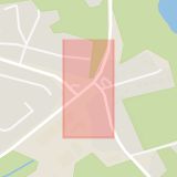 Karta som med röd fyrkant ramar in Mensättra, Nacka, Stockholms län