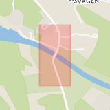 Karta som med röd fyrkant ramar in Djurgårdsbrunnsbron, Stockholm, Stockholms län