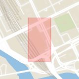 Karta som med röd fyrkant ramar in Norrmalm, Stockholm Central, Stockholm, Stockholms län