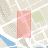 Karta som med röd fyrkant ramar in Centralplan, Kungsholmen, Stockholm, Stockholms län