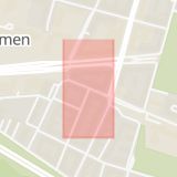 Karta som med röd fyrkant ramar in Kungsholmen, Hantverkargatan, Karlsviksgatan, Stockholm, Stockholms län