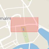 Karta som med röd fyrkant ramar in Hamngatan, Stockholm, Stockholms län