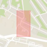 Karta som med röd fyrkant ramar in Traneberg Har, Stockholm, Stockholms län