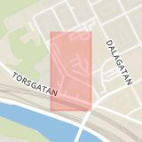 Karta som med röd fyrkant ramar in Gymnasieskolan, Stockholm, Stockholms län