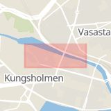 Karta som med röd fyrkant ramar in Kungsholms Strand, Stockholm, Stockholms län