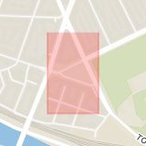 Karta som med röd fyrkant ramar in Vasastaden, Sankt Eriksplan, Stockholm, Stockholms län