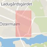 Karta som med röd fyrkant ramar in Banérgatan, Stockholm, Stockholms län