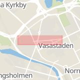 Karta som med röd fyrkant ramar in Karlbergsvägen, Stockholm, Stockholms län