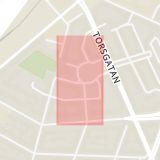 Karta som med röd fyrkant ramar in Vasastan, Vikingagatan, Kadettgatan, Stockholm, Stockholms län