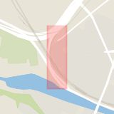 Karta som med röd fyrkant ramar in Klarastrandsleden, Solna, Stockholm, Stockholms län