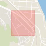 Karta som med röd fyrkant ramar in Gärdet, Öregrundsgatan, Stockholm, Stockholms län
