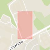 Karta som med röd fyrkant ramar in Östermalms Ip, Klarabergsgatan, Lidingövägen, Stockholm, Stockholms län