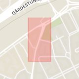Karta som med röd fyrkant ramar in Vasastaden, Sankt Eriksplan, Västmannagatan, Stockholm, Stockholms län