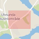 Karta som med röd fyrkant ramar in Ulvsunda, Norrbyvägen, Stockholm, Stockholms län