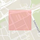 Karta som med röd fyrkant ramar in Ynglingagatan, Stockholm, Stockholms län