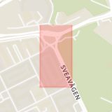 Karta som med röd fyrkant ramar in Sveaplan, Stockholm, Stockholms län