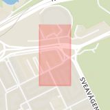 Karta som med röd fyrkant ramar in Norrtull, Sveaplan, Stockholm, Stockholms län
