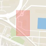 Karta som med röd fyrkant ramar in Värtahamnen, Lidingövägen, Tegeluddsvägen, Stockholm, Stockholms län