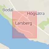 Karta som med röd fyrkant ramar in Larsberg, Agavägen, Larsbergsvägen, Lidingö, Stockholms län