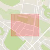 Karta som med röd fyrkant ramar in Norra Ängby, Torgnyvägen, Stockholm, Stockholms län