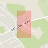 Karta som med röd fyrkant ramar in Bällstavägen, Tornväktargränd, Stockholm, Stockholms län