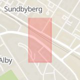 Karta som med röd fyrkant ramar in Sundbybergs Centrum, Sundbyberg, Stockholms län