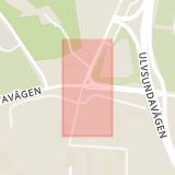 Karta som med röd fyrkant ramar in Solvalla, Stockholm, Stockholms län