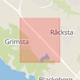 Karta som med röd fyrkant ramar in Grimsta, Grimstagatan, Stockholm, Stockholms län