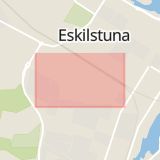 Karta som med röd fyrkant ramar in Nyfors, Eskilstuna Kommun, Eskilstuna, Södermanlands län