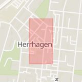 Karta som med röd fyrkant ramar in Herrhagen, Ljusnarsberg, Värmlands län