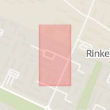 Karta som med röd fyrkant ramar in Rinkeby, Bredbyplan, Stockholm, Stockholms län