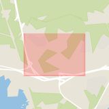 Karta som med röd fyrkant ramar in Hultsberg, Karlstad, Värmlands län