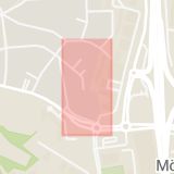 Karta som med röd fyrkant ramar in Klingsta, Danderyd, Stockholms län