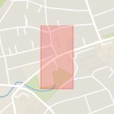 Karta som med röd fyrkant ramar in Noragårdsvägen, Kvarnparksvägen, Danderyd, Stockholms län