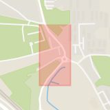 Karta som med röd fyrkant ramar in Centralbron, Silverdal, Sollentunavägen, Stockholm, Stockholms län