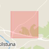 Karta som med röd fyrkant ramar in Mälarvägen, Årby, Eskilstuna, Södermanlands län