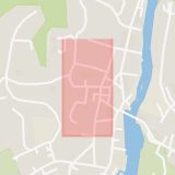 Karta som med röd fyrkant ramar in Torshälla, Eskilstuna, Kyrkogatan, Nyköping, Södermanlands län