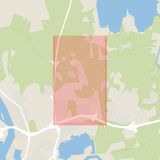 Karta som med röd fyrkant ramar in Stockfallet, Lorensberg, Karlstad, Värmlands län