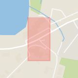 Karta som med röd fyrkant ramar in Ilandavägen, Rådalsvägen, Skåre, Karlstad, Värmlands län