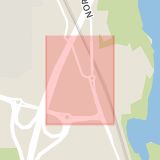 Karta som med röd fyrkant ramar in Rotebro, Konsumentvägen, Sollentuna, Stockholms län