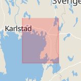 Karta som med röd fyrkant ramar in Värmland, Kristinehamns Kommun, Värmlands län