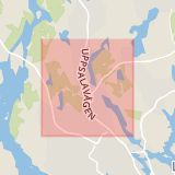 Karta som med röd fyrkant ramar in Trafikplats Glädjen, Sollentuna, Stockholms län