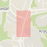Karta som med röd fyrkant ramar in Lovisedal, Vallentuna, Stockholms län